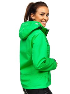 Chaqueta de entretiempo softshell para mujer color verde Bolf S010