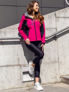 Chaqueta de entretiempo softshell para mujer rosa Bolf 3077