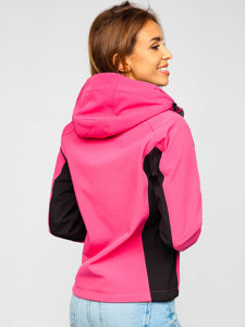 Chaqueta de entretiempo softshell para mujer rosa Bolf 3077