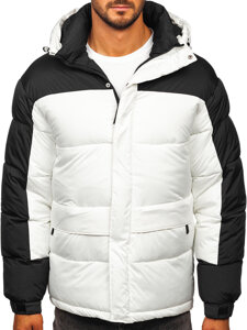 Chaqueta de invierno acolchada para hombre blanca Bolf 31M5008