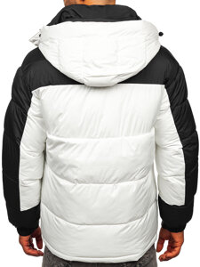 Chaqueta de invierno acolchada para hombre blanca Bolf 31M5008