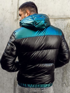 Chaqueta de invierno acolchada para hombre negro Bolf 2146