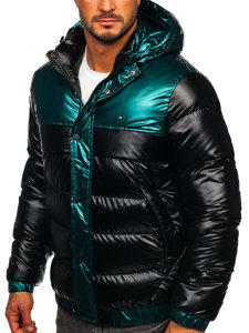 Chaqueta de invierno acolchada para hombre negro Bolf 2146