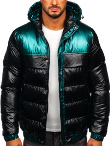 Chaqueta de invierno acolchada para hombre negro Bolf 2146