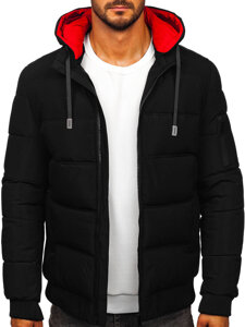 Chaqueta de invierno acolchada para hombre negro Bolf 31M5003