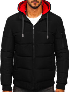 Chaqueta de invierno acolchada para hombre negro Bolf 31M5003