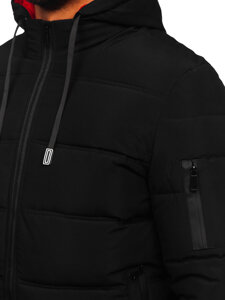 Chaqueta de invierno acolchada para hombre negro Bolf 31M5003