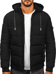 Chaqueta de invierno acolchada para hombre negro Bolf 31M5006