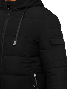 Chaqueta de invierno acolchada para hombre negro Bolf 31M5006