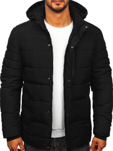 Chaqueta de invierno acolchada para hombre negro Bolf 31M5013