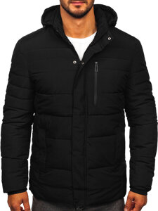 Chaqueta de invierno acolchada para hombre negro Bolf 31M5013