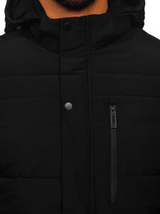 Chaqueta de invierno acolchada para hombre negro Bolf 31M5013