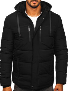 Chaqueta de invierno acolchada para hombre negro Bolf 31M5027