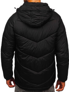 Chaqueta de invierno acolchada para hombre negro Bolf 31M5036