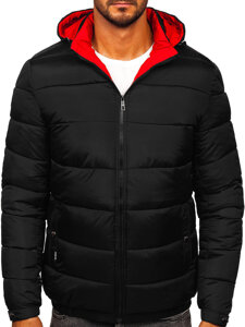 Chaqueta de invierno acolchada para hombre negro Bolf 31M5037