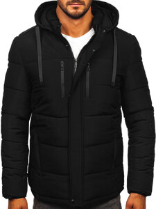 Chaqueta de invierno acolchada para hombre negro Bolf 31M5052