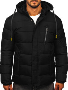 Chaqueta de invierno acolchada para hombre negro Bolf 57M7505