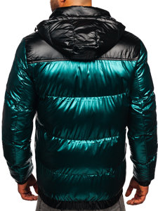 Chaqueta de invierno acolchada para hombre verde Bolf 2146