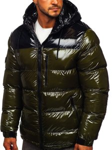 Chaqueta de invierno acolchada para hombre verde Bolf 6462