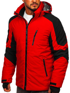 Chaqueta de invierno de esquí para hombre color rojo Bolf 6576