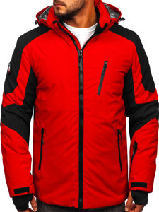 Chaqueta de invierno de esquí para hombre color rojo Bolf 6576