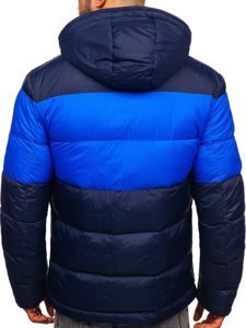 Chaqueta de invierno deportiva para hombre azul oscuro Bolf 1975