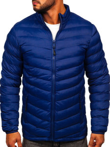 Chaqueta de invierno deportiva para hombre azul oscuro Bolf SM70