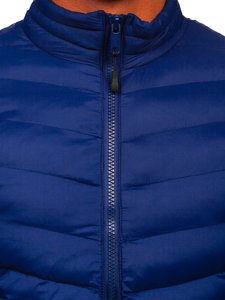 Chaqueta de invierno deportiva para hombre azul oscuro Bolf SM70