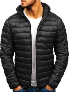 Chaqueta de invierno deportiva para hombre negro Bolf LY1001