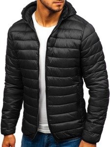 Chaqueta de invierno deportiva para hombre negro Bolf LY1001