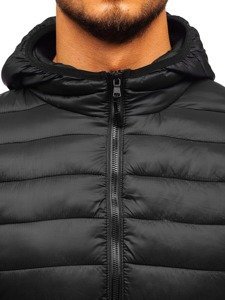 Chaqueta de invierno deportiva para hombre negro Bolf LY1001