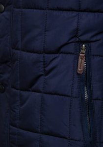 Chaqueta de invierno para hombre azul oscuro Bolf 1672