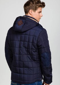 Chaqueta de invierno para hombre azul oscuro Bolf 1672