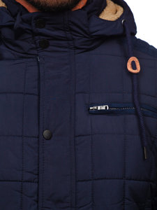 Chaqueta de invierno para hombre azul oscuro Bolf 1672