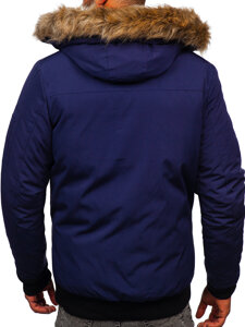 Chaqueta de invierno para hombre azul oscuro Bolf 2019A