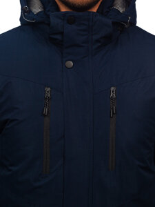 Chaqueta de invierno para hombre azul oscuro Bolf 22M320