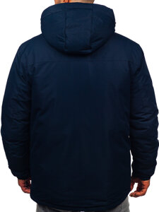 Chaqueta de invierno para hombre azul oscuro Bolf 22M320