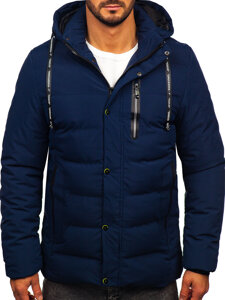 Chaqueta de invierno para hombre azul oscuro Bolf 5M3136