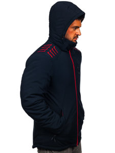 Chaqueta  de invierno para hombre azul oscuro Bolf 6580