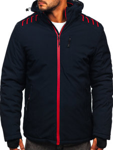 Chaqueta  de invierno para hombre azul oscuro Bolf 6580