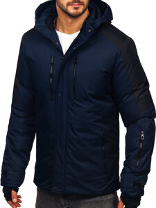 Chaqueta de invierno para hombre azul oscuro Bolf 91M9902