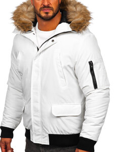 Chaqueta de invierno para hombre blanco Bolf 2019A