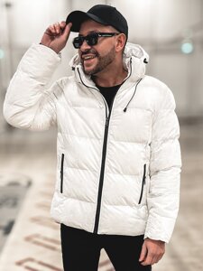 Chaqueta de invierno para hombre blanco Bolf 9978