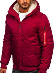 Chaqueta de invierno para hombre burdeos Bolf 2120