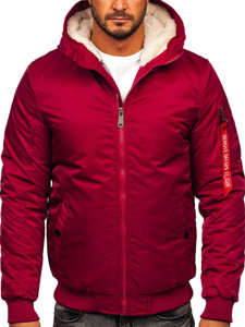 Chaqueta de invierno para hombre burdeos Bolf 2120