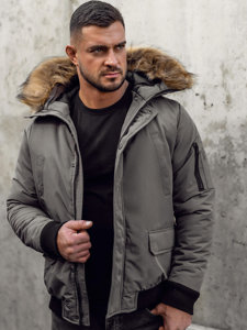 Chaqueta de invierno para hombre grafito Bolf 2019