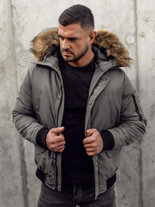 Chaqueta de invierno para hombre grafito Bolf 2019