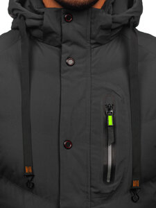 Chaqueta de invierno para hombre grafito Bolf 5M3137