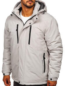 Chaqueta de invierno para hombre gris Bolf 22M321