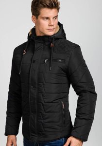 Chaqueta de invierno para hombre negra Bolf 1673